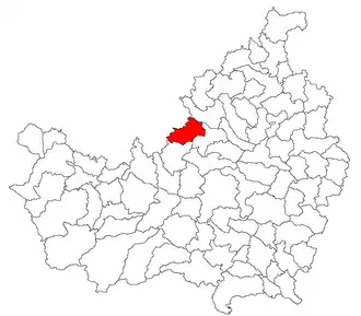Location in Cluj County