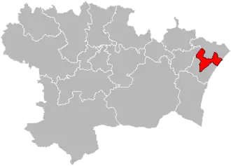 Situation of the canton of Narbonne-3 in the department of Aude