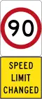 New 90 km/h Speed Limit (used in South Australia)