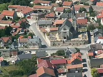 An aerial view of Brimont