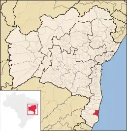Location in Bahia