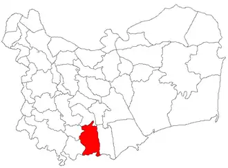 Location in Tulcea County