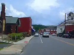 North Mitchell Ave in downtown Bakersville