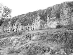 A view of an archeological site