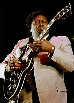 Image 38B.B. King in Rome, 1984 (from List of blues musicians)