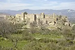 Beçin Castle from distance