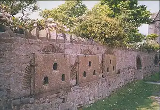 Dove Cote Wall, view from Belmont Rd.