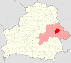 Location of Chavusy district