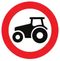 C8: No entry for tractors