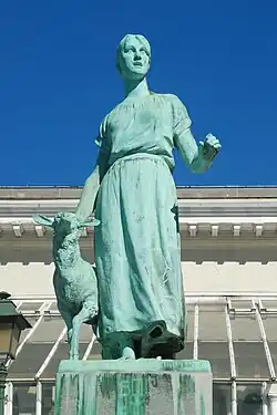 Spring (or The Shepherdess) by Hippolyte Leroy [nl]