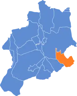 Location of Straconka within Bielsko-Biała