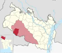 Location of Biral Upazila