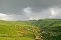 Bird's eye view of Debet village