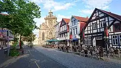 Long Street with the Lutheran Bückeburg Church