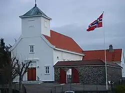 View of the local Blomvåg Church