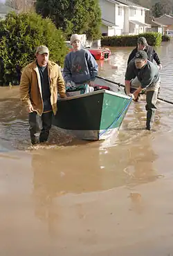 Vernonia during the 2007 flooding