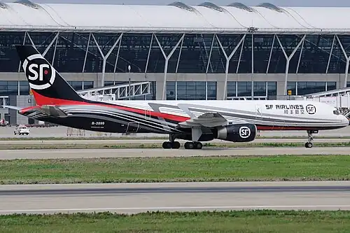 SF Airlines Boeing 757-21B(SF) at Shanghai Pudong International airport