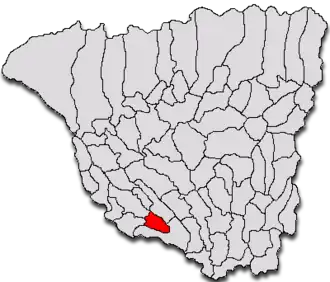 Location in Gorj County
