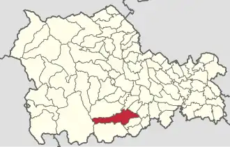 Location in Neamț County