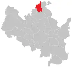 Location of Brno-Jehnice in Brno