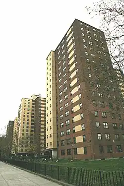 The Samuel J. Tilden Houses, one of many NYCHA public housing developments located in Brownsville, circa 2005