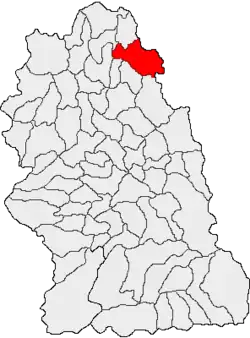 Location in Hunedoara County