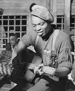 Image 71Buddy Moss in Georgia prison camp, 1941 (from List of blues musicians)