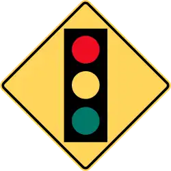 Traffic signal ahead.