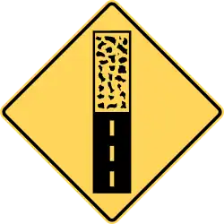 End of pavement.