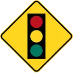 Traffic signal ahead
