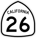 State Route 26 marker