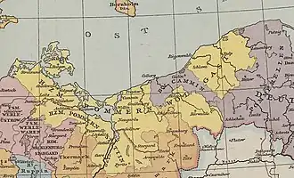 Pomerania-Wologast in 1400.