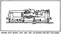 A line drawing of a Canon de 240 mm Mle 1884 sur affût-Trucs TAZ.