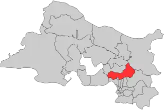 Situation of the canton of Gardanne in the department of Bouches-du-Rhône