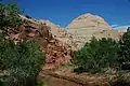 Capitol Dome, west aspect, with Fremont River