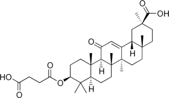 Skeletal formula of carbenoxolone
