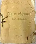 1916-17 Handbook for Carlisle Fitting School used for incoming students and recruitment of prospective students.