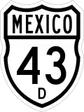 Federal Highway 43D shield