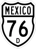Federal Highway 76D shield