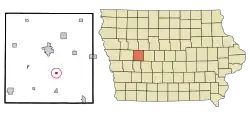 Location of Willey, Iowa