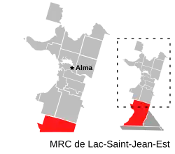 Location of Belle-Rivière