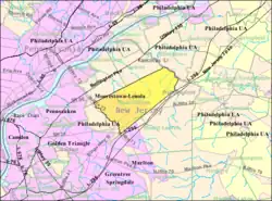 Census Bureau map of Moorestown, New Jersey
