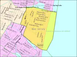 Census Bureau map of Sea Girt, New Jersey