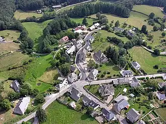 An aerial view of Champagnac-la-Noaille