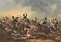Charge of the 3rd (King's Own) Light Dragoons at the Battle of Ferzshuhur [sic], 21 December 1845.