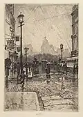 Rainy Day, Broadway, probably 1890