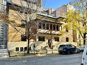 The exterior of the Charnley House as it appeared in 2023