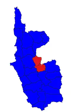 Chauk District (Red) in Magway Region