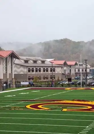A view from the Football Field at Cherokee Central School in Cherokee North Carolina.