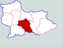 Location in Shangqiu